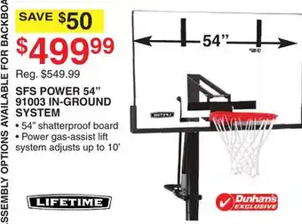 Dunham's Sports SFS POWER 54 91003 IN-GROUND SYSTEM offer