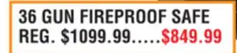Dunham's Sports 36 GUN FIREPROOF SAFE offer