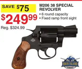 Dunham's Sports ROCK ISLAND M206 38 SPECIAL REVOLVER offer