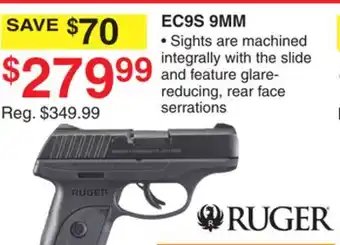 Dunham's Sports RUGER EC9S 9MM offer