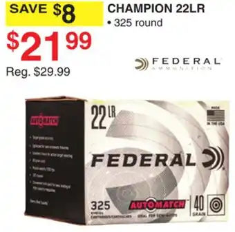 Dunham's Sports FEDERAL CHAMPION 22LR offer