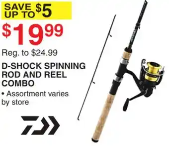 Dunham's Sports D-SHOCK SPINNING ROD AND REEL COMBO offer