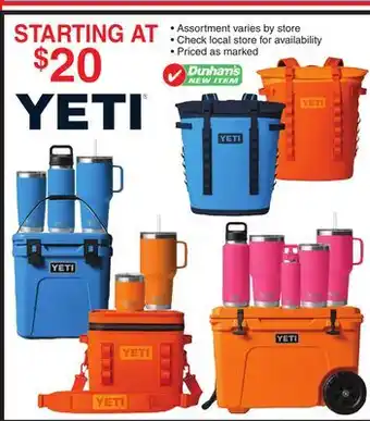Dunham's Sports YETI offer