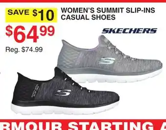 Dunham's Sports SKECHERS WOMEN'S SUMMIT SLIP-INS CASUAL SHOES offer