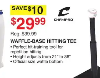 Dunham's Sports CHAMPRO WAFFLE-BASE HITTING TEE offer