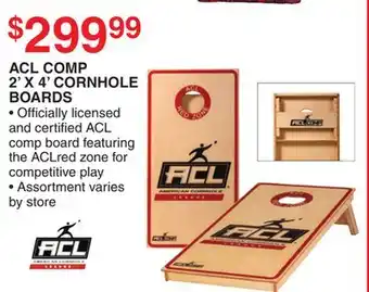 Dunham's Sports ACL COMP 2' X 4' CORNHOLE BOARDS offer