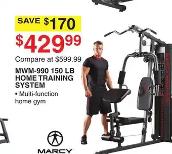 Dunham's Sports MARCY MWM 150 LB HOME TRAINING SYSTEM offer