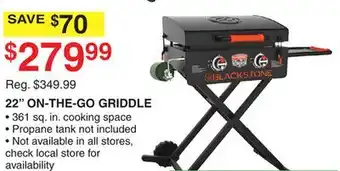 Dunham's Sports 22 ON-THE-GO GRIDDLE offer