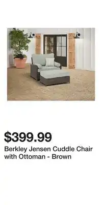 BJ’s Berkley Jensen Cuddle Chair with Ottoman - Brown offer
