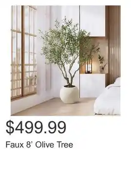 Costco Faux 8' Olive Tree offer