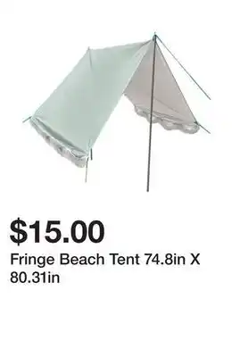 Five Below Fringe Beach Tent 74.8in X 80.31in offer
