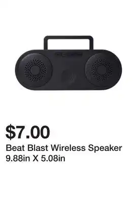 Beat Blast Wireless Speaker 9.88in X 5.08in