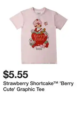 Five Below Strawberry Shortcake 'Berry Cute' Graphic Tee offer