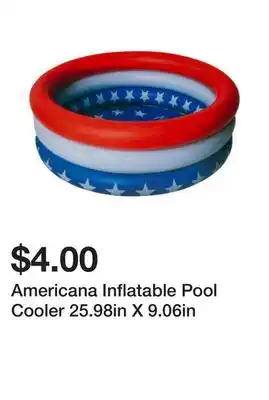 Five Below Americana Inflatable Pool Cooler 25.98in X 9.06in offer