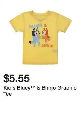 Five Below Kid's Bluey & Bingo Graphic Tee offer