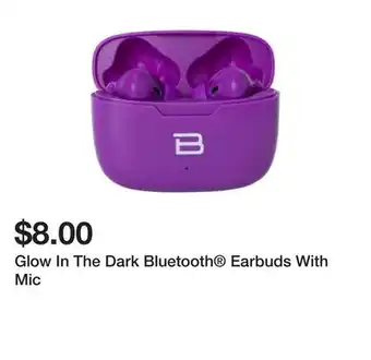 Five Below Glow In The Dark Bluetooth Earbuds With Mic offer