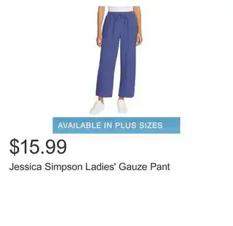Costco Jessica Simpson Ladies' Gauze Pant offer