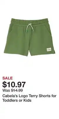 Cabela's Logo Terry Shorts for Toddlers or Kids