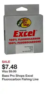 Cabela's Bass Pro Shops Excel Fluorocarbon Fishing Line offer