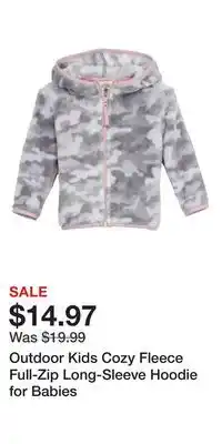 Cabela's Outdoor Kids Cozy Fleece Full-Zip Long-Sleeve Hoodie for Babies offer