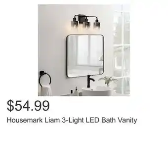 Costco Housemark Liam 3-Light LED Bath Vanity offer
