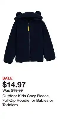Cabela's Outdoor Kids Cozy Fleece Full-Zip Hoodie for Babies or Toddlers offer