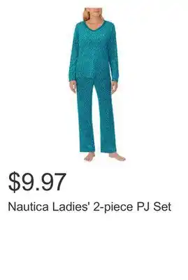 Costco Nautica Ladies' 2-piece PJ Set offer