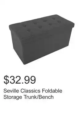 Costco Seville Classics Foldable Storage Trunk/Bench offer