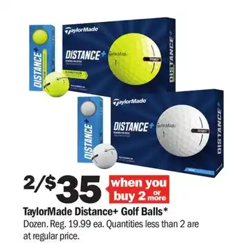 Meijer TaylorMade Distance+ Golf Balls offer