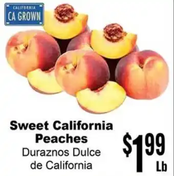 Rancho Markets Sweet California Peaches offer