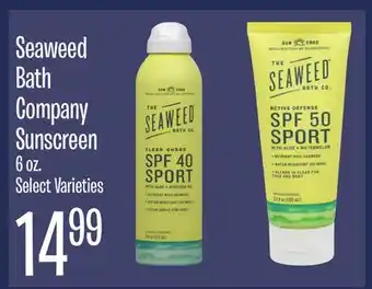 Jewel-Osco Seaweed Bath Company Sunscreen offer