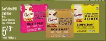 Jewel-Osco Bob's Red Mill Oat Bars offer