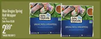 Jewel-Osco Blue Dragon Spring Roll Wrapper offer