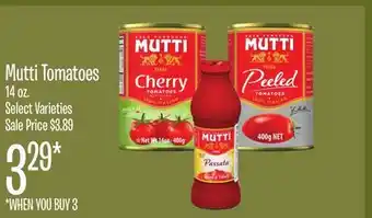 Jewel-Osco Mutti Tomatoes offer