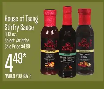 Jewel-Osco House of Tsang Stirfry Sauce offer