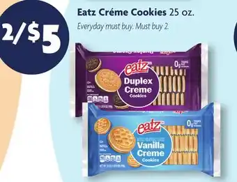 Family Dollar Eatz Créme Cookies offer