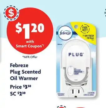 Family Dollar Febreze Plug Scented Oil Warmer offer