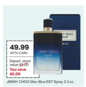 CVS JIMMY CHOO Man Blue EDT Spray 3.3 oz offer