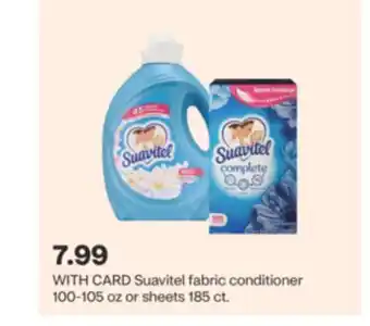 CVS Suavitel fabric conditioner 100-105 oz or sheets 185 ct offer