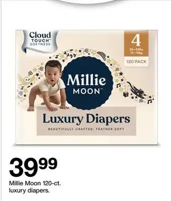 Target Millie Moon 120-ct. luxury diapers offer