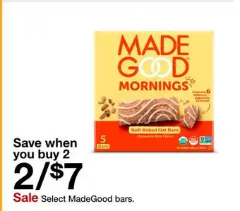 Target Select MadeGood bars offer