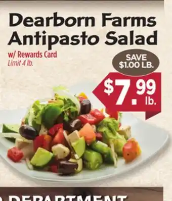 Dearborn Market Dearborn Farms Antipasto Salad offer