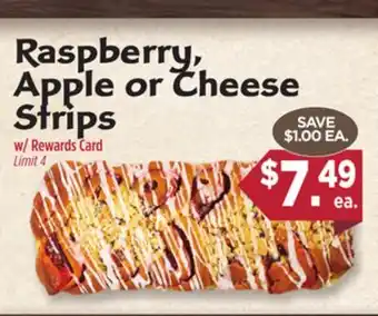 Dearborn Market Raspberry, Apple or Cheese Strips offer