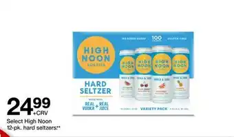 Target Select High Noon 12-pk. hard seltzers offer