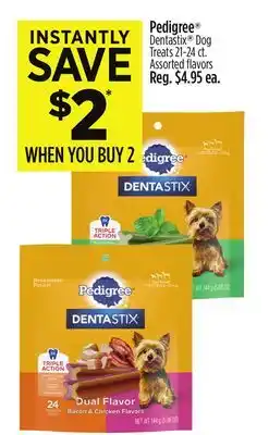 Dollar General Pedigree Dentastix Dog Treats offer