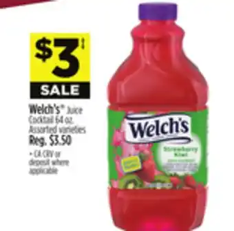 Dollar General Welch's Juice Cocktail offer