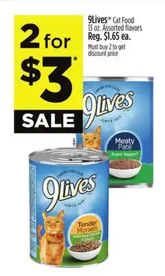 Dollar General 9Lives Cat Food offer