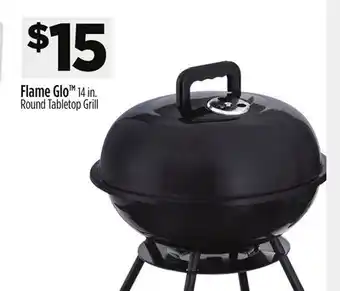 Dollar General Flame Glo 14 in. Round Tabletop Grill offer