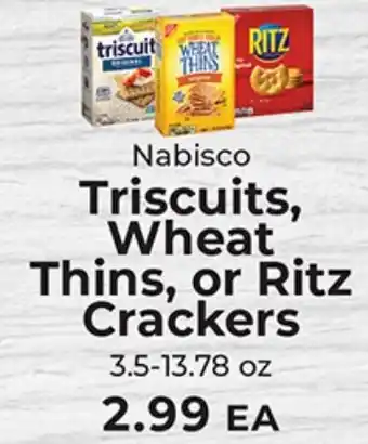 Sunset Foods Nabisco Triscuits, Wheat Thins, or Ritz Crackers offer