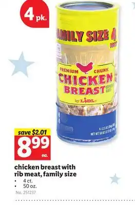 Lidl chicken breast with rib meat, family size offer